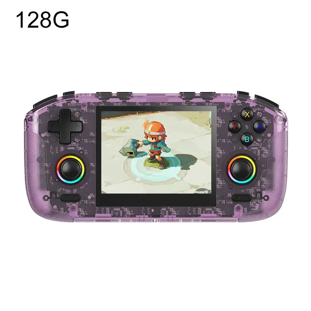 Para consola portátil Retro RK35H, sistema Linux de código abierto, consolas de juegos clásicas, reproductor de vídeo portátil con pantalla IPS de 3,5 pulgadas