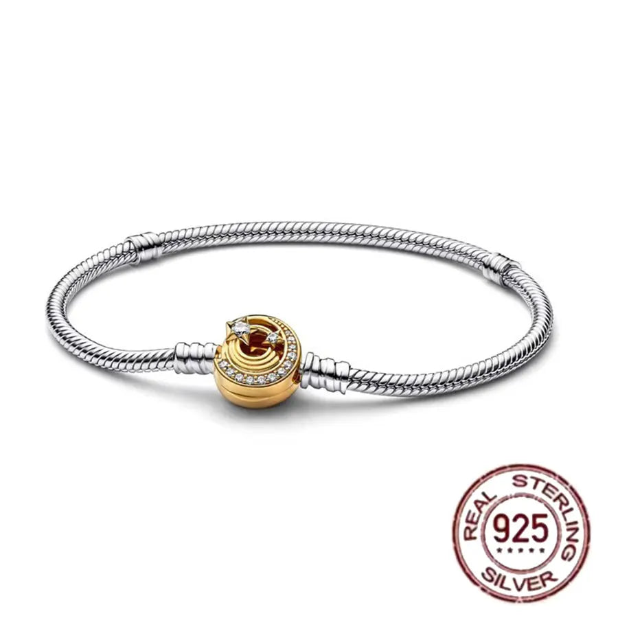 Pulsera de hueso de serpiente de Spider Man de plata de ley 100% S925, adecuada para pulsera Pandora, regalo de joyería de moda para mujer bi
