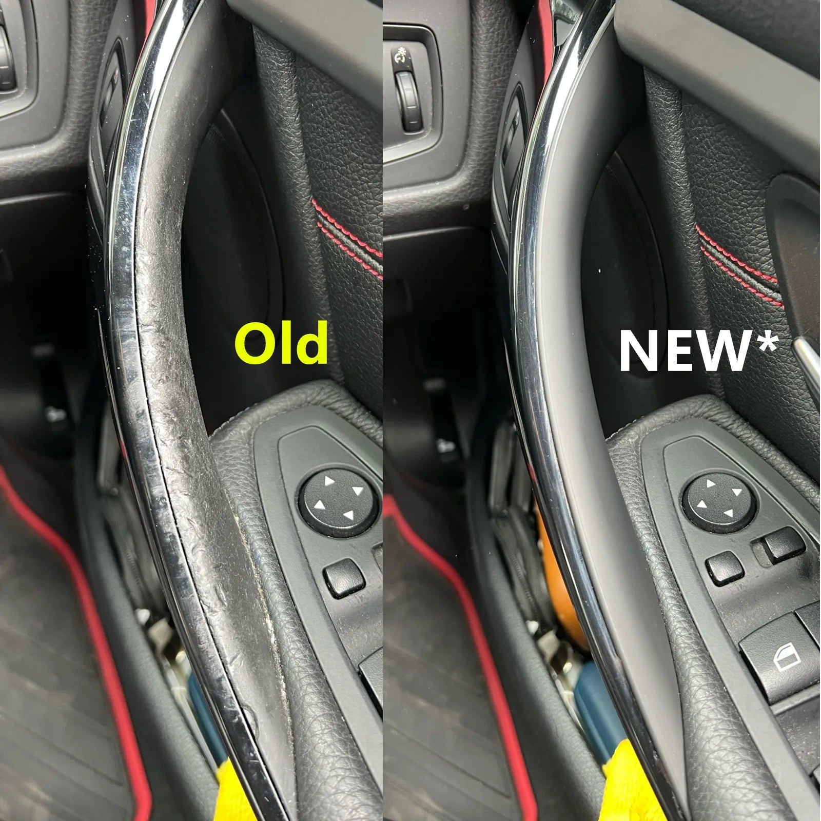 Manijas de puerta Interior de coche, cubierta protectora de ABS para BMW F30, F31, F32, F34, F36, F80, F82, 3, 4, serie 3GT