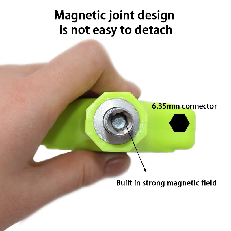Destornillador de trinquete con mango en T para reparación del hogar, llave de doble uso con brocas de 6,35mm, herramientas reversibles para ahorrar trabajo