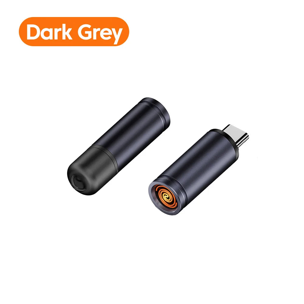 Encendedor de cigarrillos portátil tipo C para teléfono, encendedor de cigarrillos de aire soplado, encendedor de cigarrillos de seguridad Universal sin Gas, USB-C