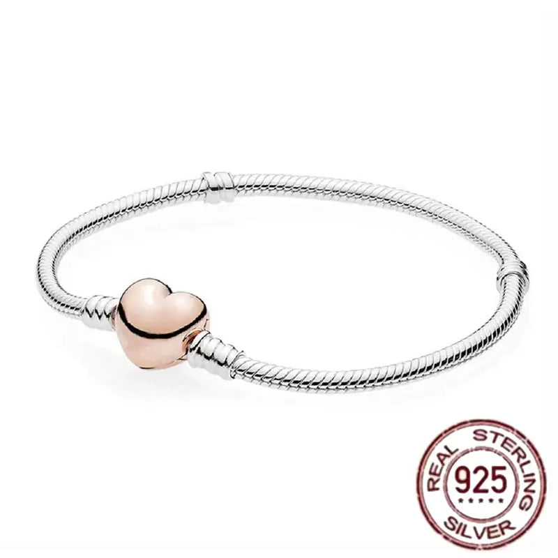 Pulsera de hueso de serpiente de Spider Man de plata de ley 100% S925, adecuada para pulsera Pandora, regalo de joyería de moda para mujer bi