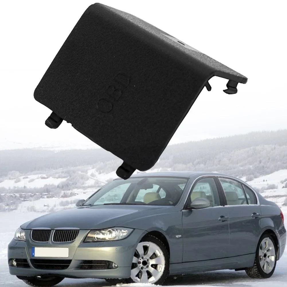 Cubierta de enchufe de diagnóstico OBD, embellecedor de Panel de patada, color negro, para BMW Serie 3, E90, E91, E92, E93, LHD 51437147538