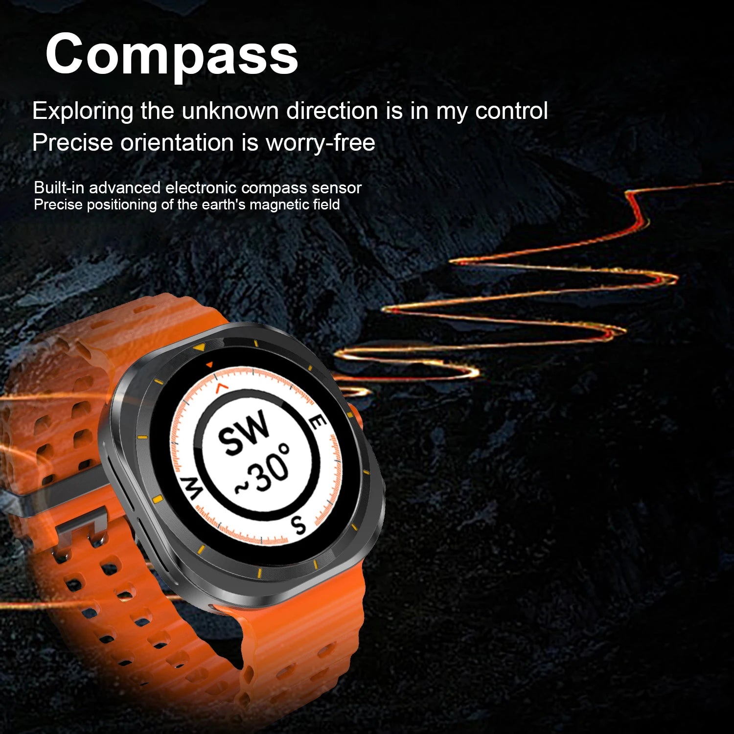 2025 nuevo reloj 7 Ultra reloj inteligente para hombres 32GB de memoria pantalla de vídeo 3D reloj inteligente deportivo GPS NFC brújula oxígeno en sangre Smartwatch
