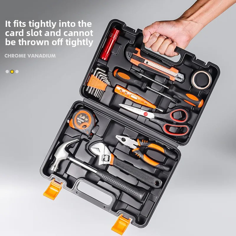 Juego de combinación de herramientas eléctricas de Hardware para el hogar, juego de combinación de herramientas de llave de reparación de automóviles multifuncional, herramientas manuales de destornillador