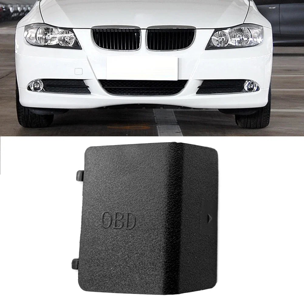 Cubierta de enchufe de diagnóstico OBD, embellecedor de Panel de patada, color negro, para BMW Serie 3, E90, E91, E92, E93, LHD 51437147538