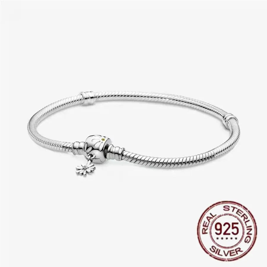 Pulsera de hueso de serpiente de Spider Man de plata de ley 100% S925, adecuada para pulsera Pandora, regalo de joyería de moda para mujer bi