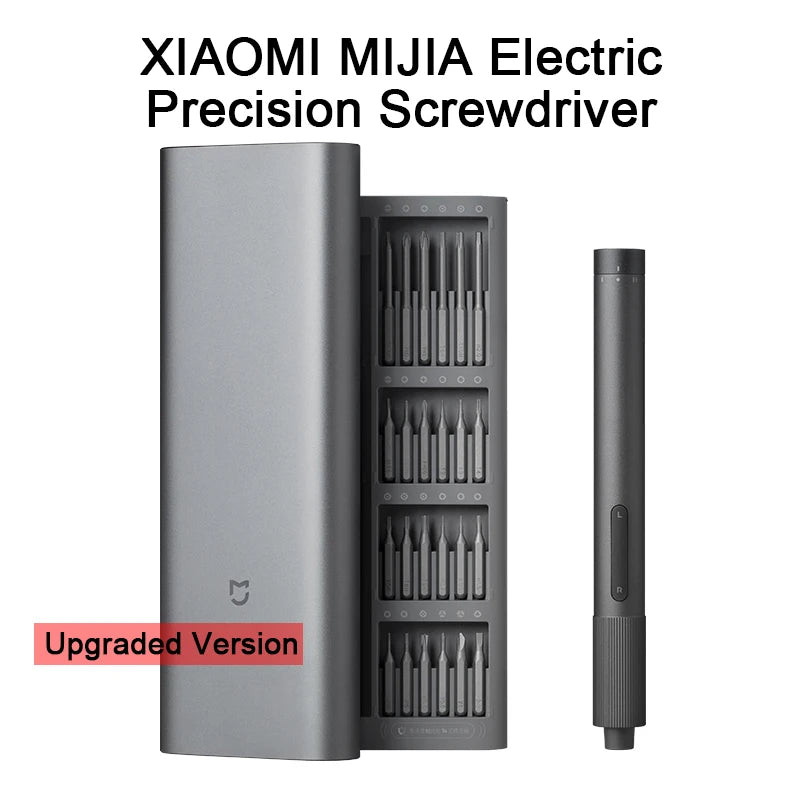 Destornillador eléctrico de precisión XIAOMI MIJIA con 24 puntas de acero S2, 2 ajustes de torsión, más de 400 tornillos por carga  ,Para reparación de hogar inteligente