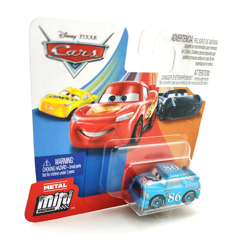 Mini coches originales de Disney Pixar, modelo de coche de juguete de Metal fundido a presión, relámpago McQueen Jackson Storm Curz, vehículos de juego, regalos para niños