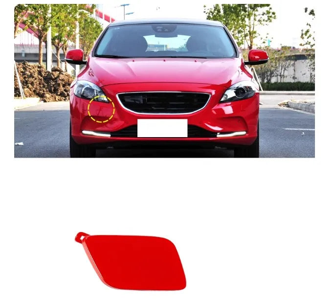 Cubierta de gancho de remolque para parachoques delantero o trasero, tapa de ojo de transporte para remolque Volvo V40 2013 2014 2015 2016 - 2019