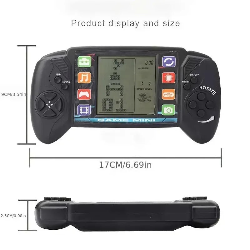 Máquina de juego de Tetris nostálgica clásica portátil, juguetes educativos, pantalla de bolsillo, juguetes electrónicos