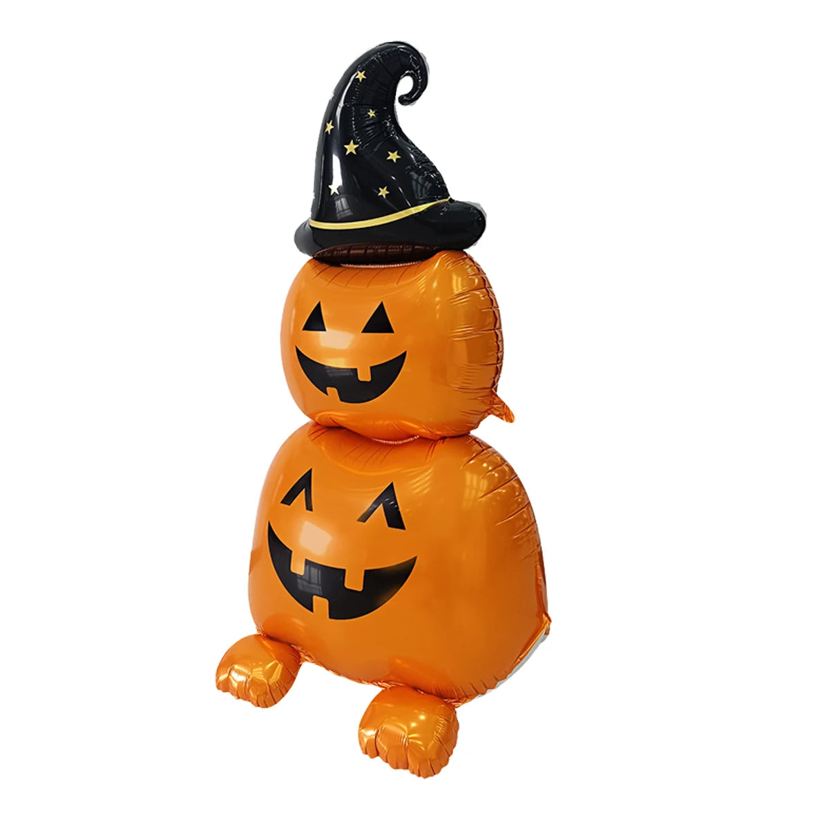 Juego de globos de papel de aluminio con soporte gigante, globo de calabaza, fantasma, bruja, árbol fantasma, decoraciones para fiesta de Halloween, 1 Juego