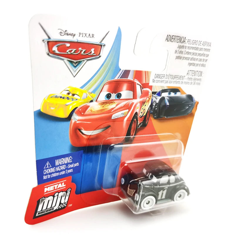 Mini coches originales de Disney Pixar, modelo de coche de juguete de Metal fundido a presión, relámpago McQueen Jackson Storm Curz, vehículos de juego, regalos para niños