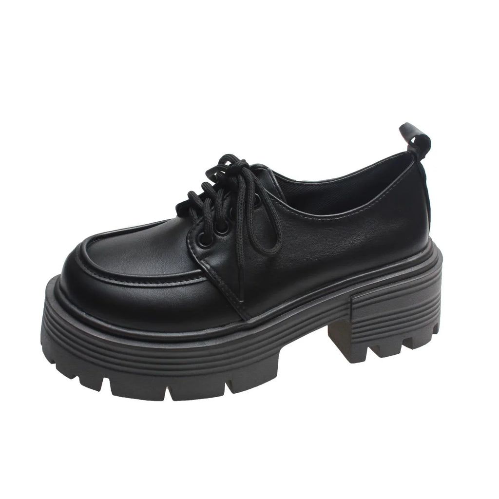 Zapatos Mary Jane de tacón ueso retro para mujer, primavera 2025, estilo británico, versátiles para faldas, con correa cruz...