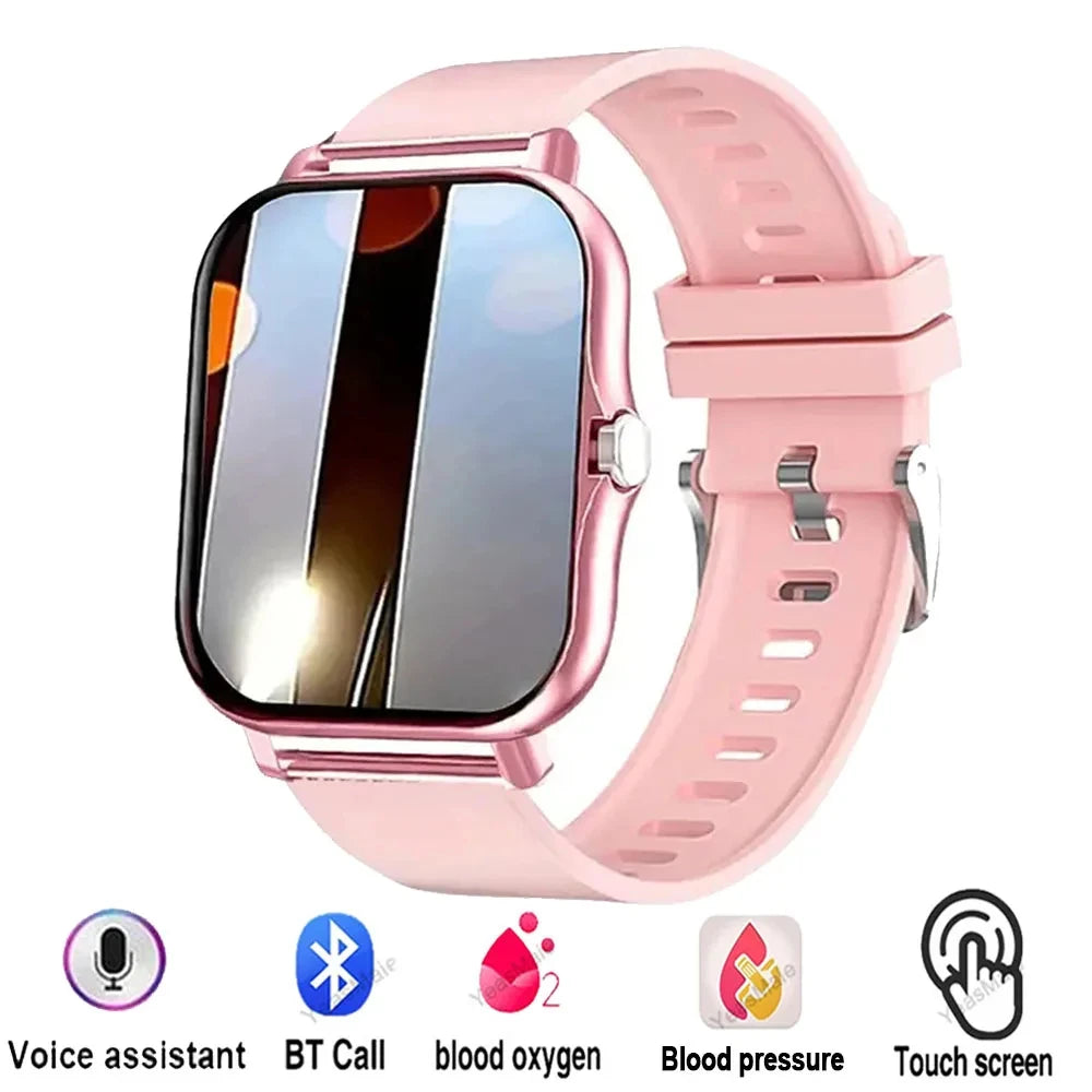 Reloj inteligente para deportes al aire libre, llamada inalámbrica, recordatorio de información, cambio de papel tapiz, reloj inteligente resistente al agua para hombres y mujeres 2025