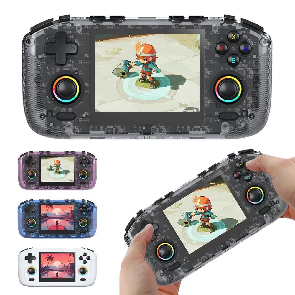 Para consola portátil Retro RK35H, sistema Linux de código abierto, consolas de juegos clásicas, reproductor de vídeo portátil con pantalla IPS de 3,5 pulgadas