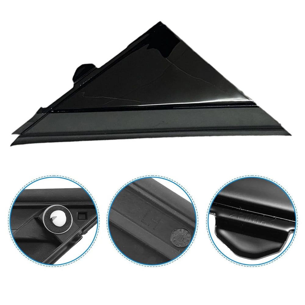 Cubierta de placa triangular de espejo de puerta moldeada para FIAT 500 2012-2019 cubierta de bandera ventana delantera triángulo de pilar A 1SH17KX7AA 1SH16KX7AA