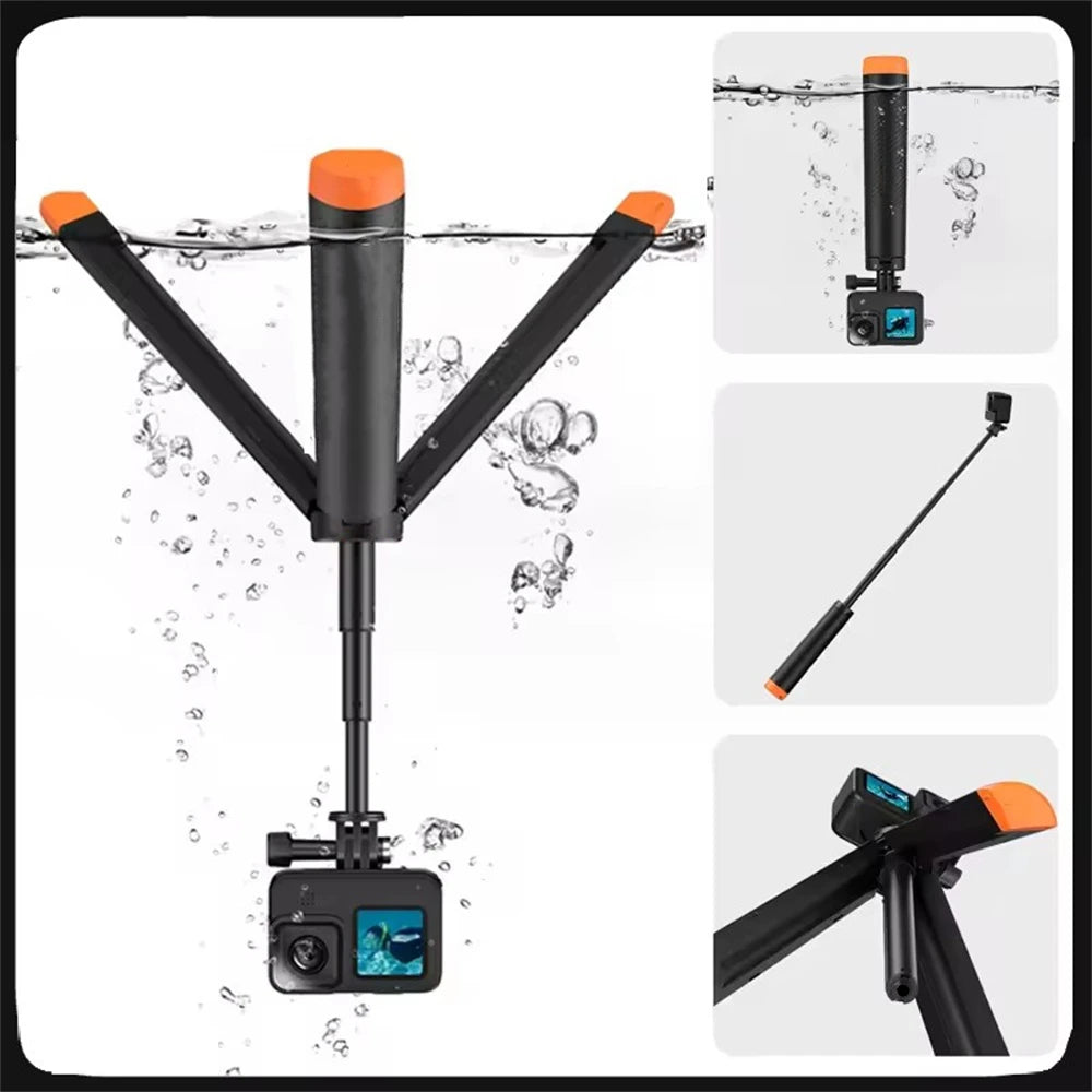 BSLIUFANG-palo de flotabilidad subacuática, trípode extensible para selfie, adecuado para GoPro Insta360 DJI OSMO, accesorios para cámaras deportivas