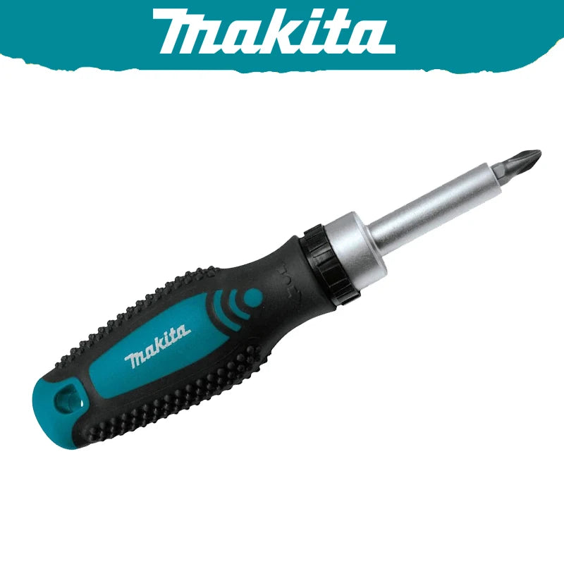 Makita D-58833 Punta de destornillador magnético de trinquete reemplazable positiva negativa antideslizante multifuncional herramientas manuales fáciles de llevar