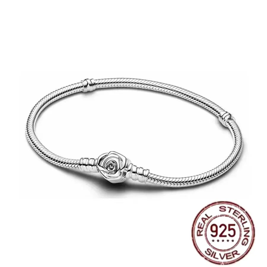 Pulsera de hueso de serpiente de Spider Man de plata de ley 100% S925, adecuada para pulsera Pandora, regalo de joyería de moda para mujer bi
