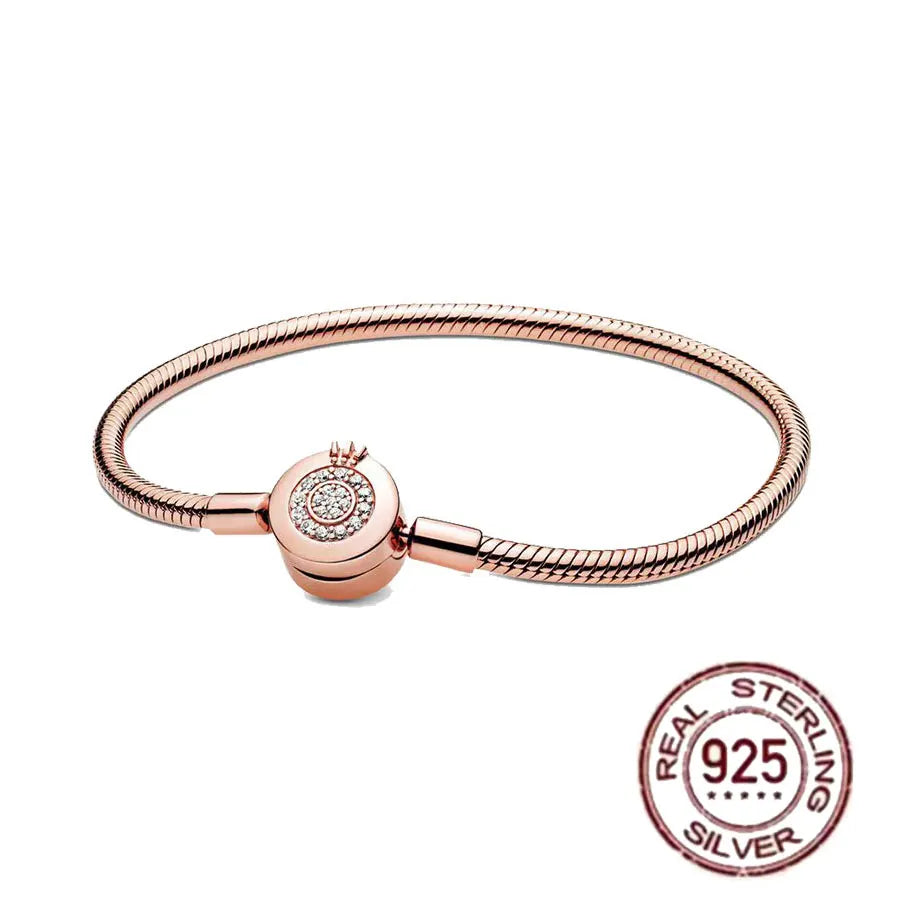 Pulsera de hueso de serpiente de Spider Man de plata de ley 100% S925, adecuada para pulsera Pandora, regalo de joyería de moda para mujer bi
