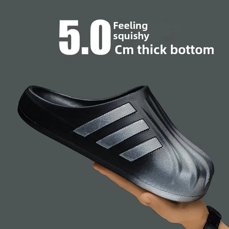 Zapatos sin cordones con cabeza de concha para hombre, zapatillas de verano a la moda para deportes al aire libre, Tanga de coco para parejas, Zapatillas de casa de Material EVA