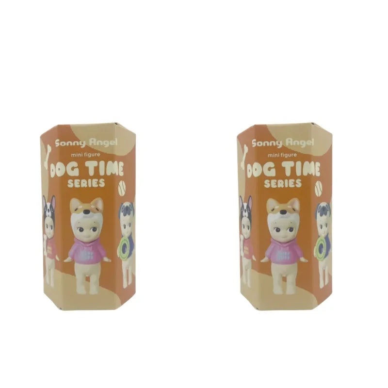 Nueva caja ciega de la serie temporal de Sonny Angel Dog de alta calidad, figuras de Anime de escritorio para aniversario, adornos, muñecos de juguete, regalos de cumpleaños