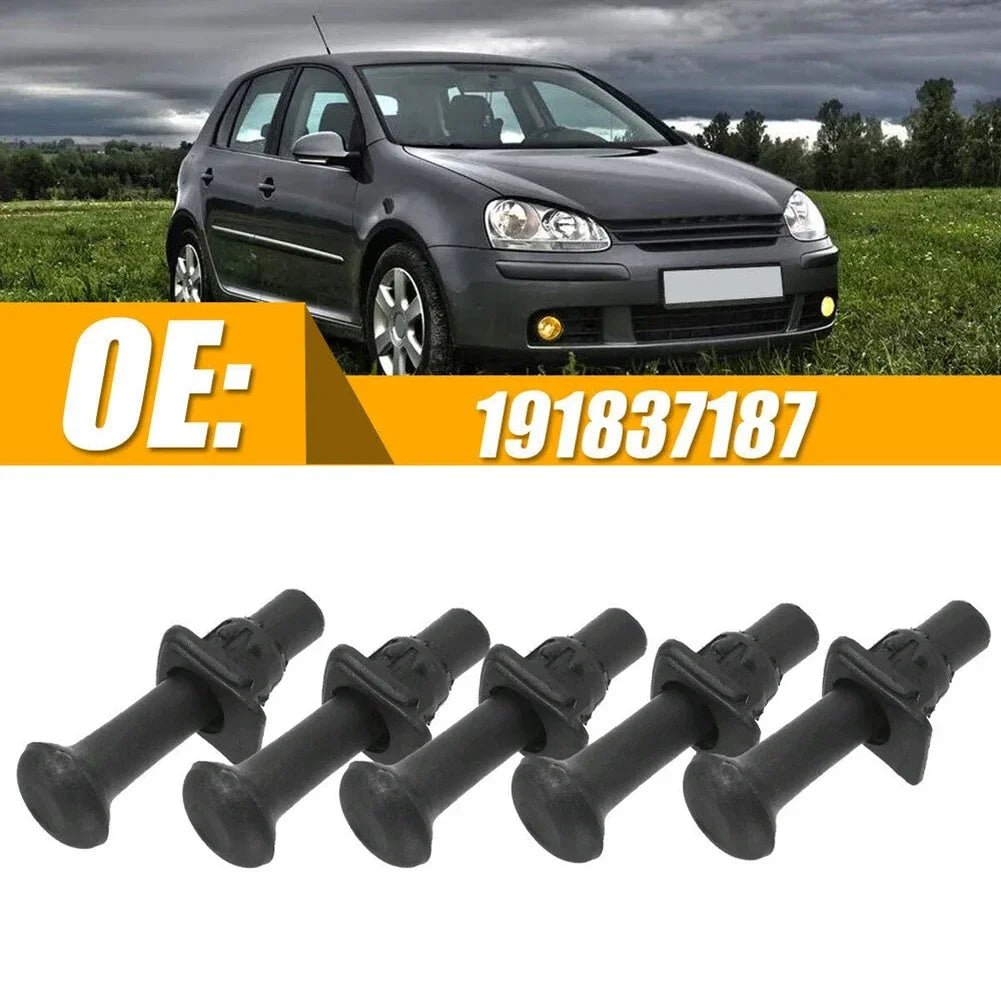 Pomo de bloqueo de puerta de coche, botón de bloqueo de seguridad, pomo de plástico para Golf Mk2 Mk3 191837187, 5 uds.