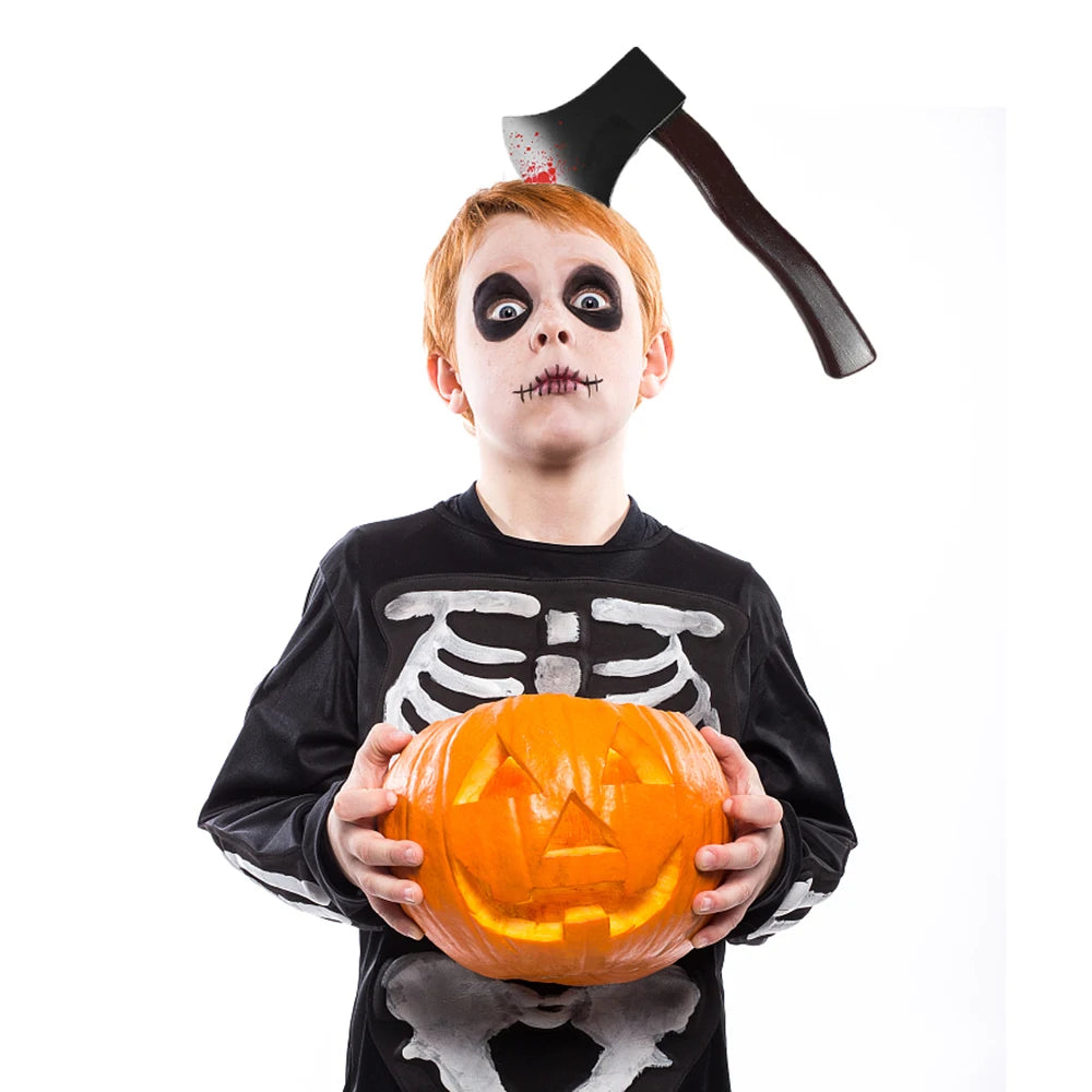 Aro para el pelo para Halloween, sangre de terror, hacha falsa, sierras, cuchillo, diadema gótica, fiesta de Halloween, mascarada, Cosplay, accesorios de decoración