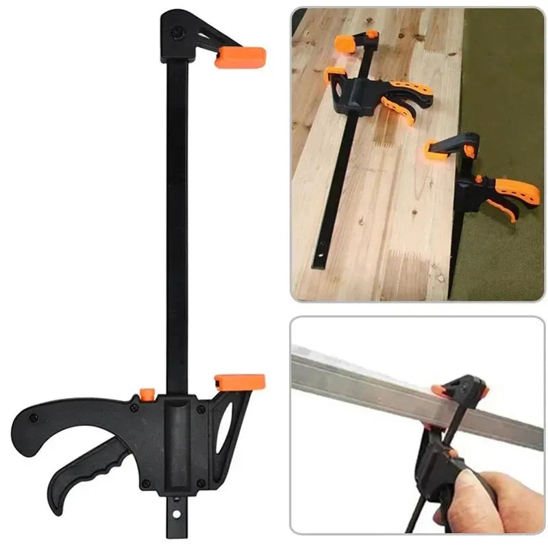 Abrazadera rápida para carpintería de 4 pulgadas, herramienta de abrazadera F, tablero de madera, juego de herramientas de carpintería fija, juegos de mano