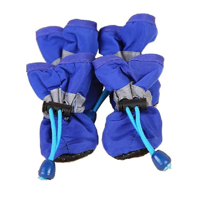 Zapatos Impermeables para Perros, Antideslizantes, para Lluvia, Juego de 4 Piezas, Pantuflas Cálidas para Gatos, Mantienen la...
