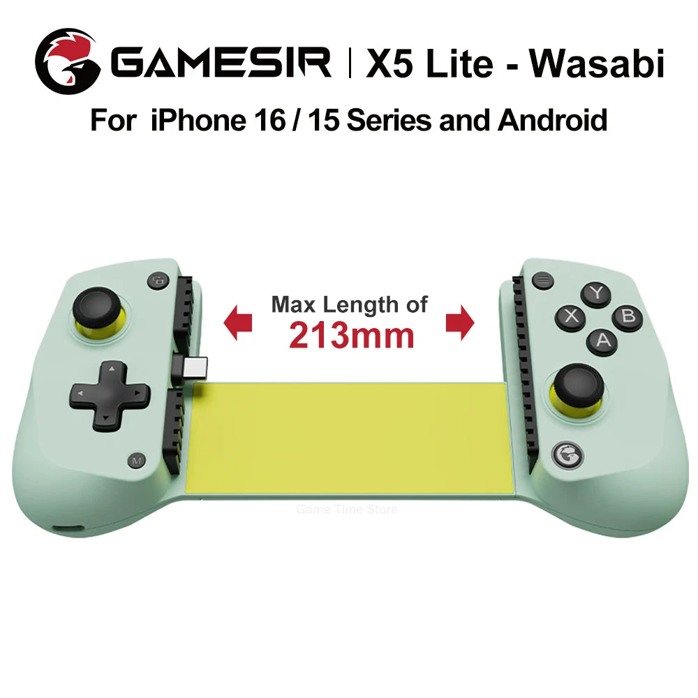 Controlador de juegos móvil Gamesir X5 Lite para palos de efecto Hall de IOS y Android tipo C