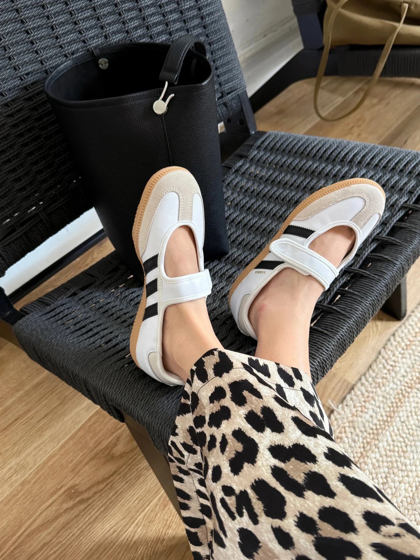 Zapatos Mary Jane cómodos y a la moda, mocasines informs sin cordones para mujer, calzado diario ro que combina con to...
