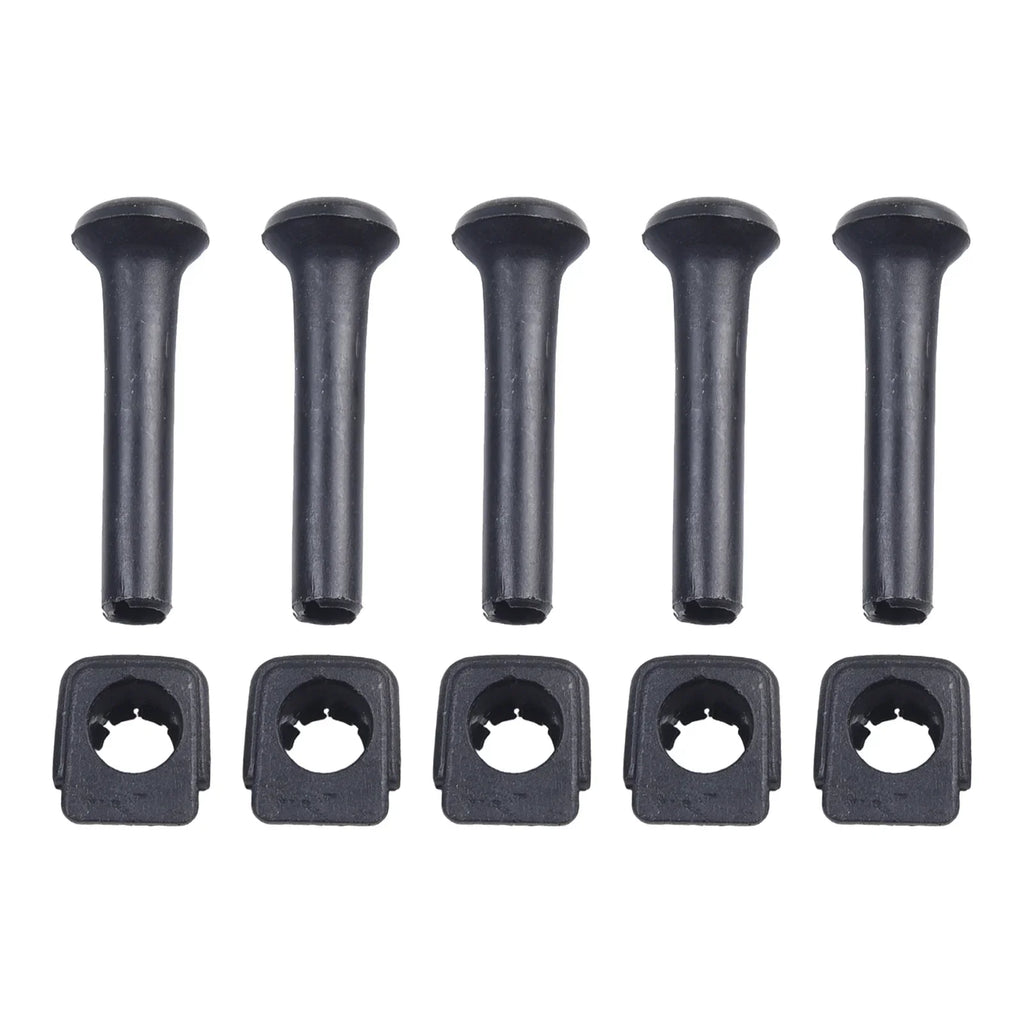 Pomo de bloqueo de puerta de coche, botón de bloqueo de seguridad, pomo de plástico para Golf Mk2 Mk3 191837187, 5 uds.