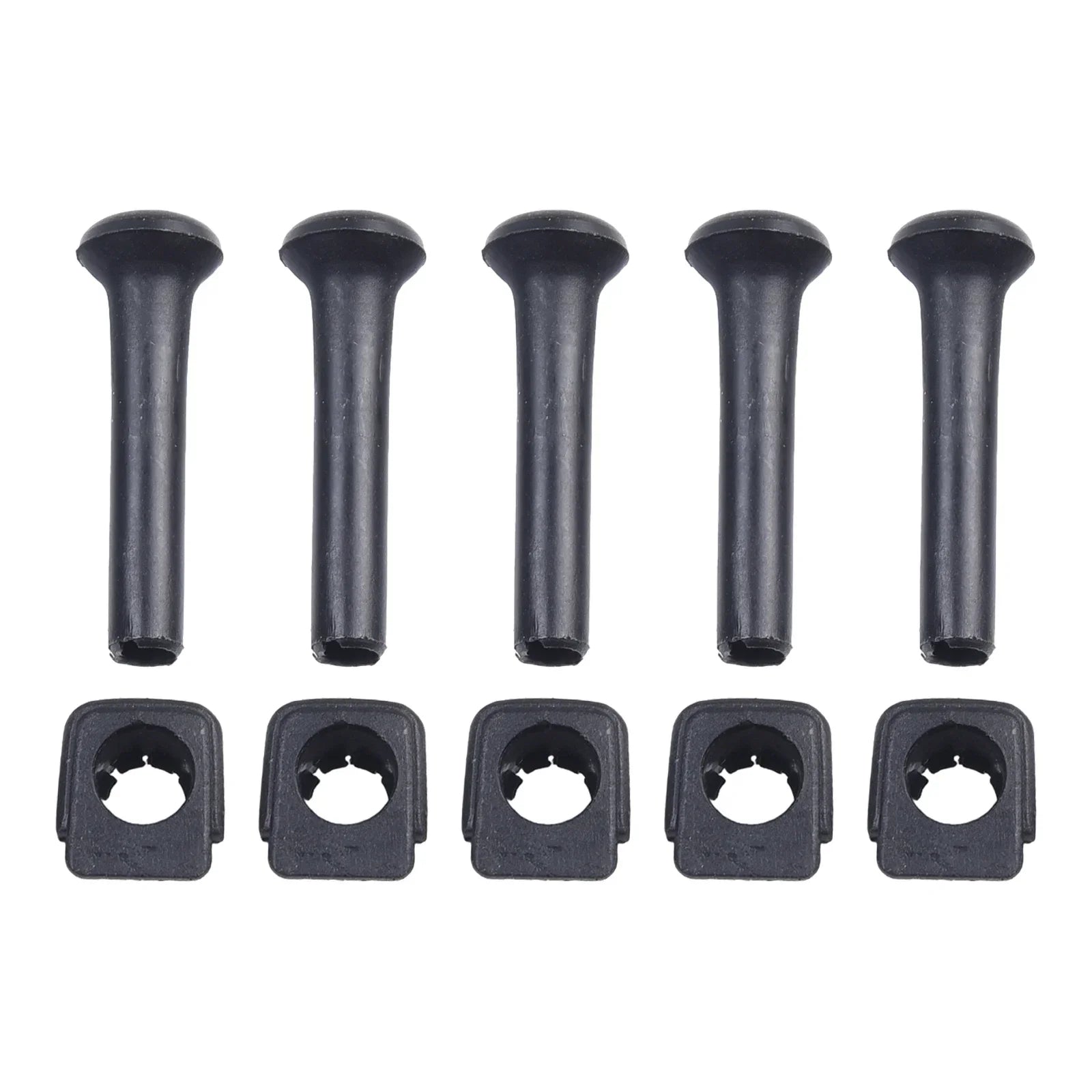 Pomo de bloqueo de puerta de coche, botón de bloqueo de seguridad, pomo de plástico para Golf Mk2 Mk3 191837187, 5 uds.
