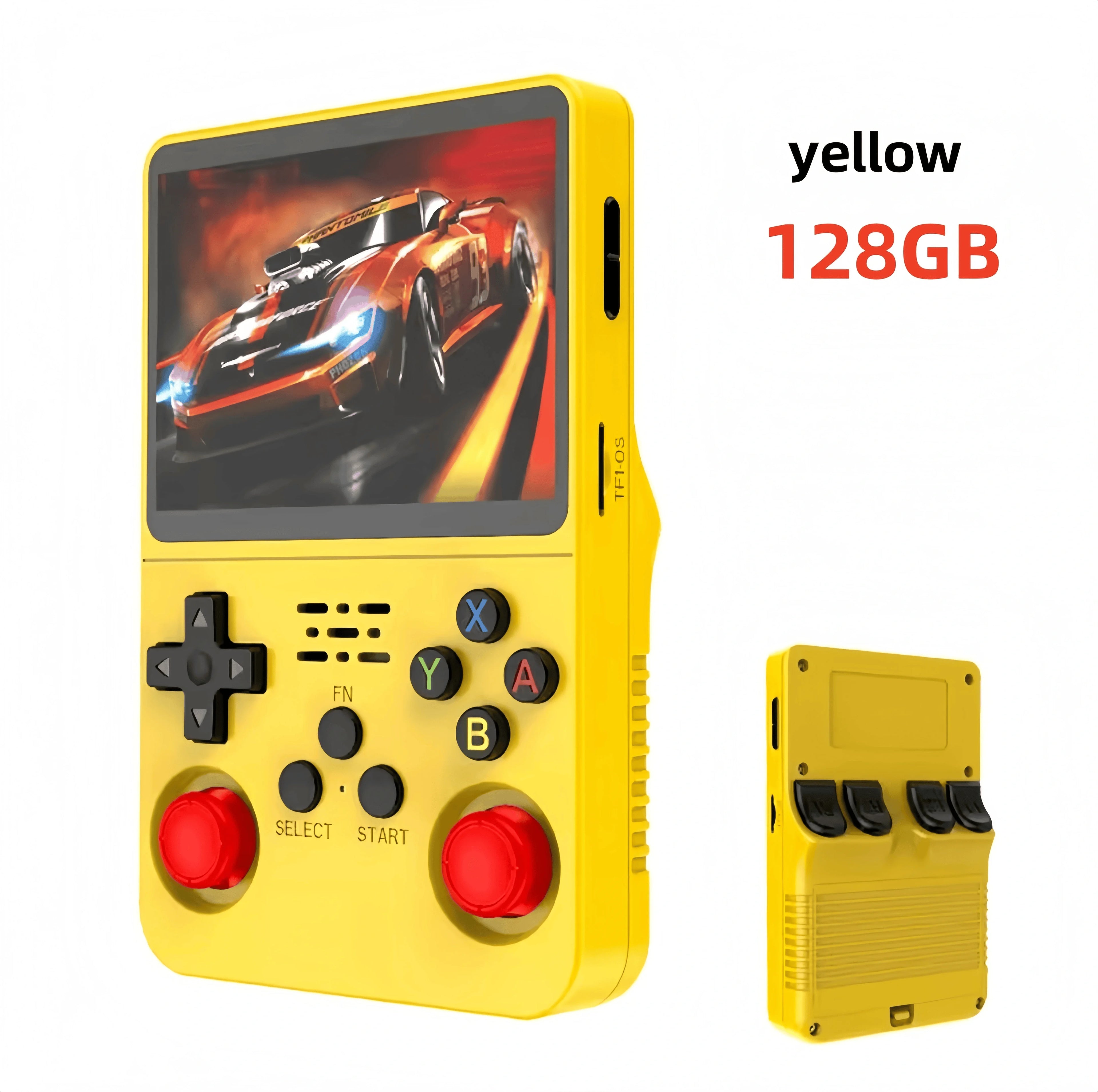 Consola de videojuegos portátil Retro R36S, pantalla IPS de 3,5 pulgadas, 128GB, reproductor de bolsillo portátil precargado con sistema Linux