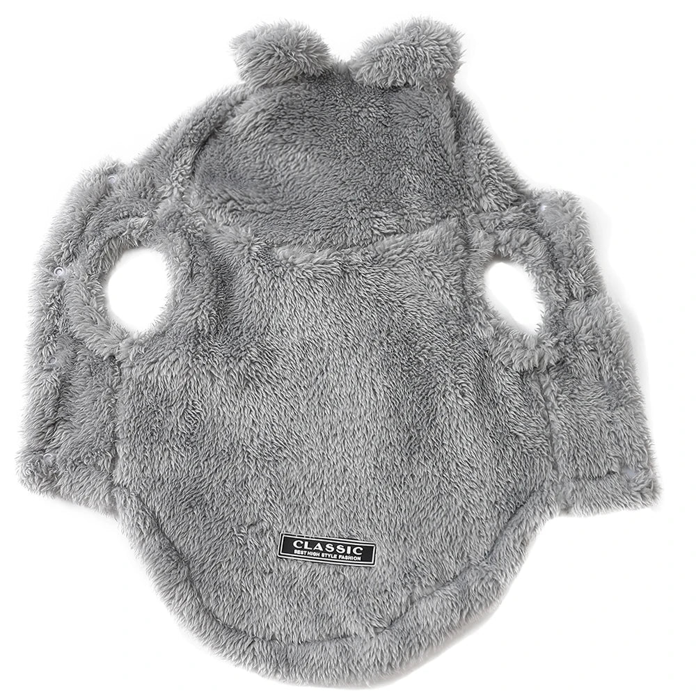 Sudadera con capucha cálida de invierno para gatos, trajes bonitos y acogedores para mascotas, ropa para mascotas con Orejas de conejo para perros pequeños y medianos, abrigo suave Sphynx para cachorros y gatitos
