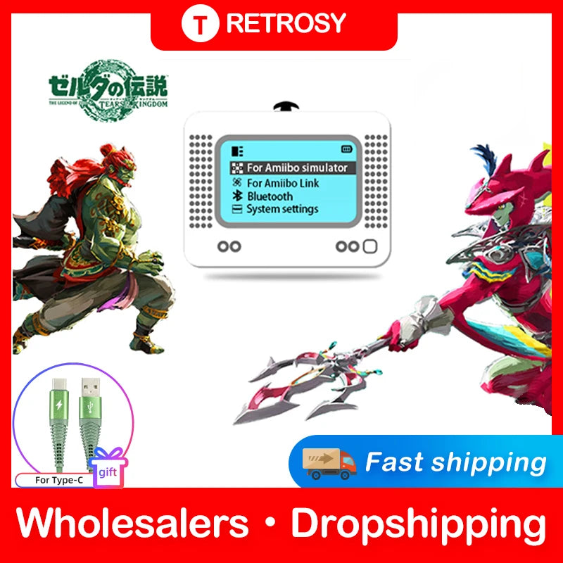Para Amiibo Pixl emulador simulador NFC emulador de repuesto Compatible con Bluetooth emulador de juego para Switch NS accesorio de juego