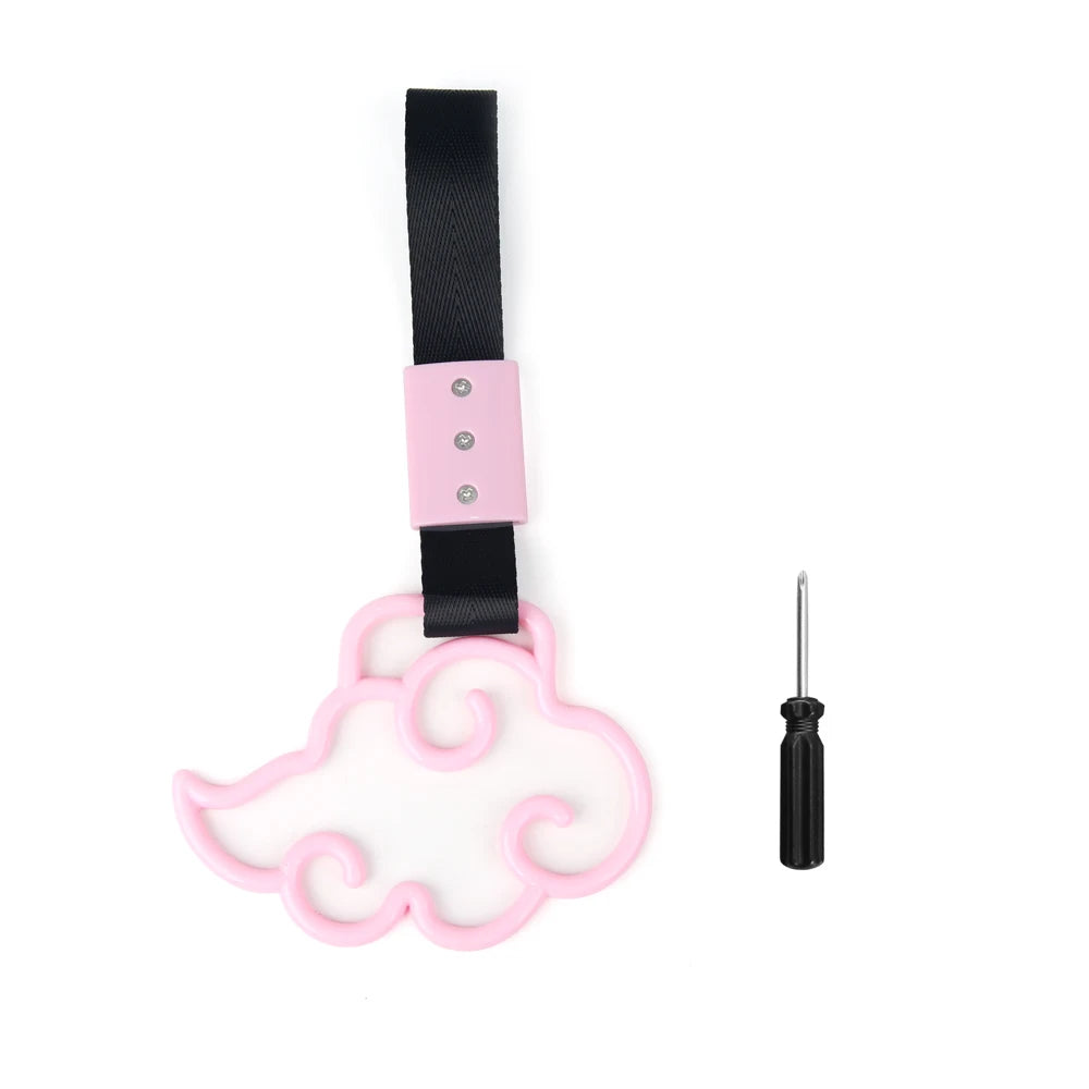 Correa de mano con mango de autobús y tren JDM, 1 Uds., anillo Tsurikawa, estilo de corazón, correa con abalorio de deriva, accesorios para automóvil, correa para coche
