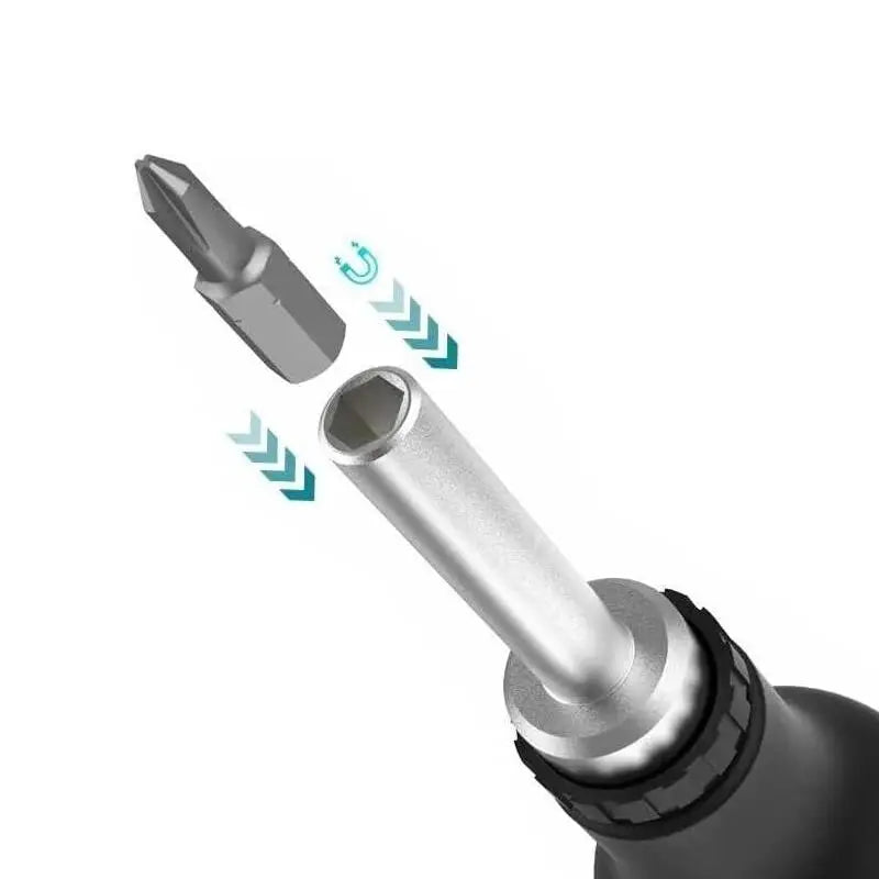 Makita D-58833 Punta de destornillador magnético de trinquete reemplazable positiva negativa antideslizante multifuncional herramientas manuales fáciles de llevar