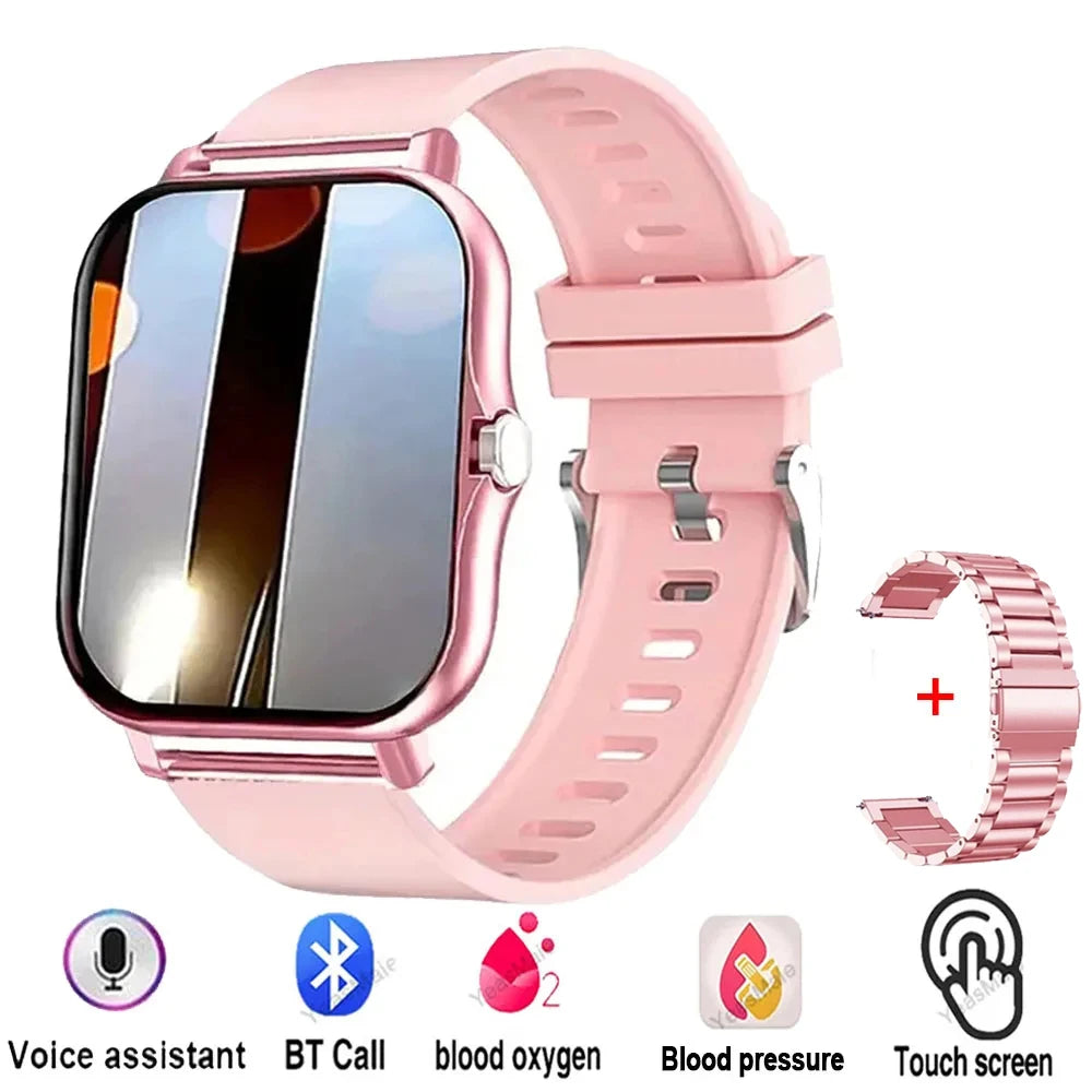 Reloj inteligente para deportes al aire libre, llamada inalámbrica, recordatorio de información, cambio de papel tapiz, reloj inteligente resistente al agua para hombres y mujeres 2025
