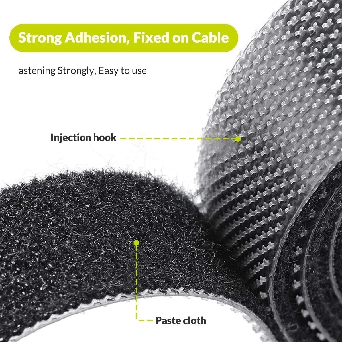 Organizador de Cables de 1/5M, cinta enrolladora de cables para auriculares, Protector de corbatas para iPhone, Xiaomi, Samsung