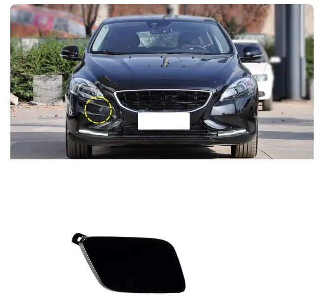 Cubierta de gancho de remolque para parachoques delantero o trasero, tapa de ojo de transporte para remolque Volvo V40 2013 2014 2015 2016 - 2019