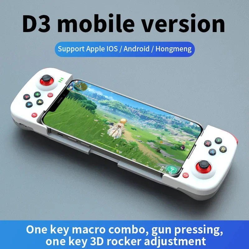 Controlador de juego extensible inalámbrico BT 5,0 para teléfono móvil Android IOS Gamepad Joystick retráctil Gamepad para PS4 Switch PC