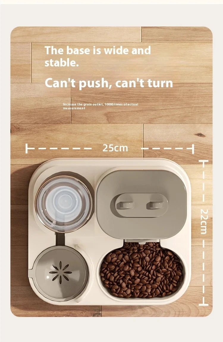 Comedero automático para perros y gatos, dispensador de agua, alimentador de alimentos por gravedad y juego de bebedero con tazón de comida para mascotas, productos universales para mascotas