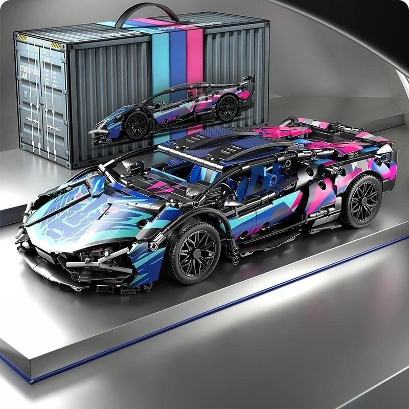 ToylinX bloques de construcción técnicos coche de carreras deporte vehículo de velocidad modelo ciudad mecánica Super ladrillos rompecabezas juguetes regalo para adultos