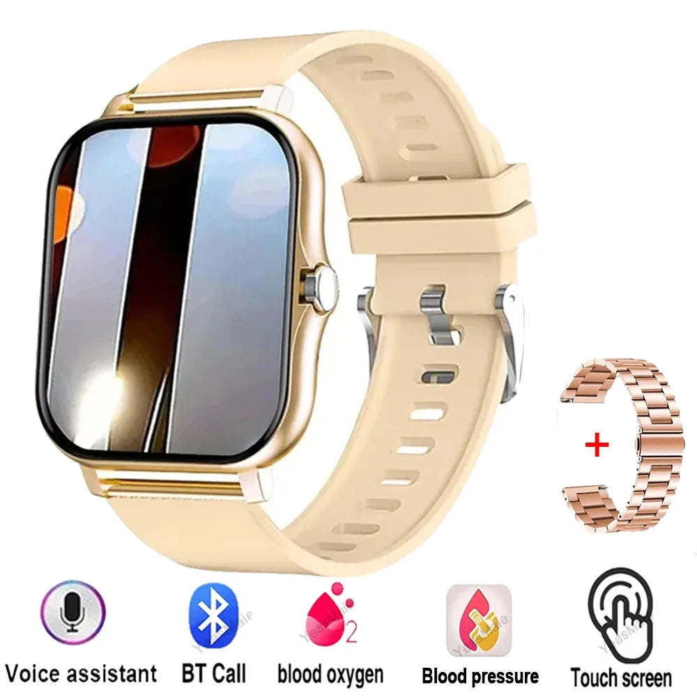 Reloj inteligente para deportes al aire libre, llamada inalámbrica, recordatorio de información, cambio de papel tapiz, reloj inteligente resistente al agua para hombres y mujeres 2025