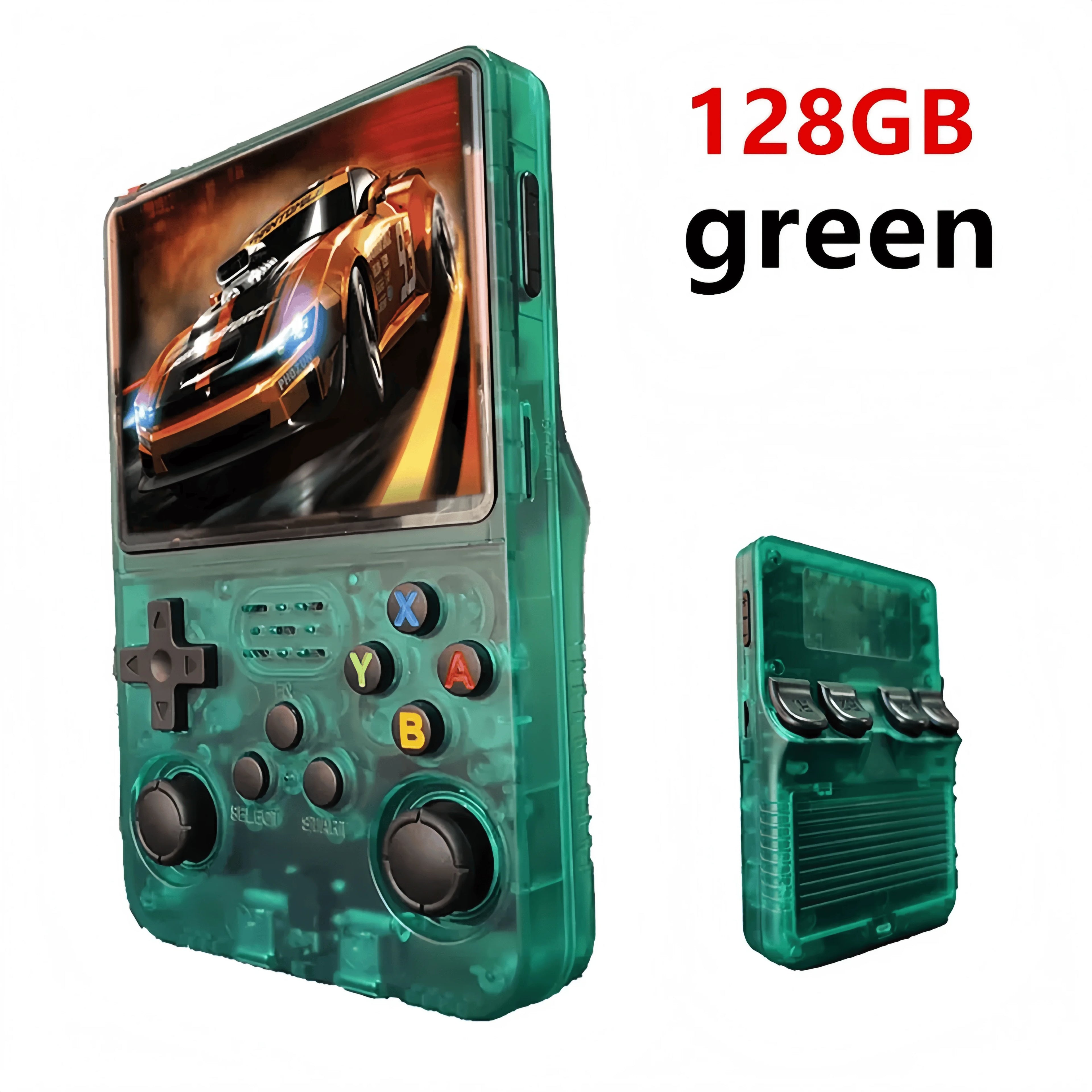 Consola de videojuegos portátil Retro R36S, pantalla IPS de 3,5 pulgadas, 128GB, reproductor de bolsillo portátil precargado con sistema Linux