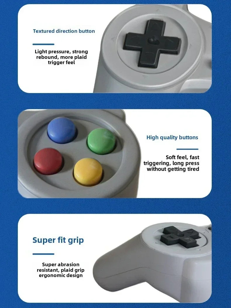 Consola de juegos portátil H7 Retro pequeña para TV, pantalla HD de 3,5 pulgadas, 740 juegos, vídeo, mando Dual, consola portátil, regalos para niños