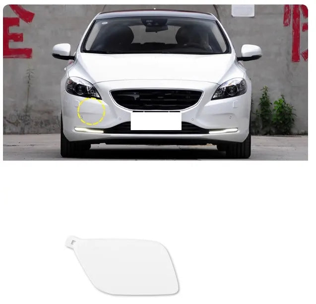 Cubierta de gancho de remolque para parachoques delantero o trasero, tapa de ojo de transporte para remolque Volvo V40 2013 2014 2015 2016 - 2019